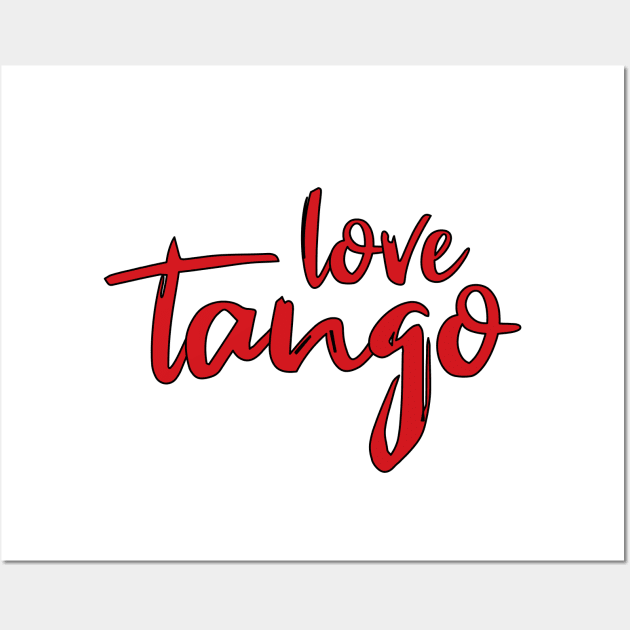 Love Tango Red by PK.digart Wall Art by PK.digart